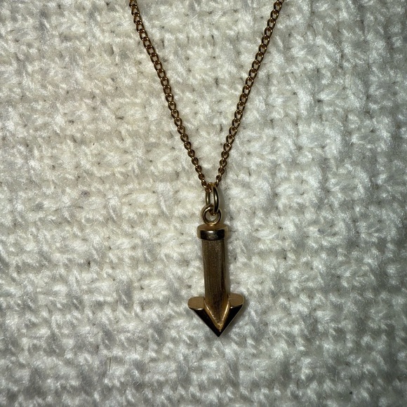 Gold Arrow Necklace - Picture 2 of 4